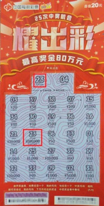 中奖彩票